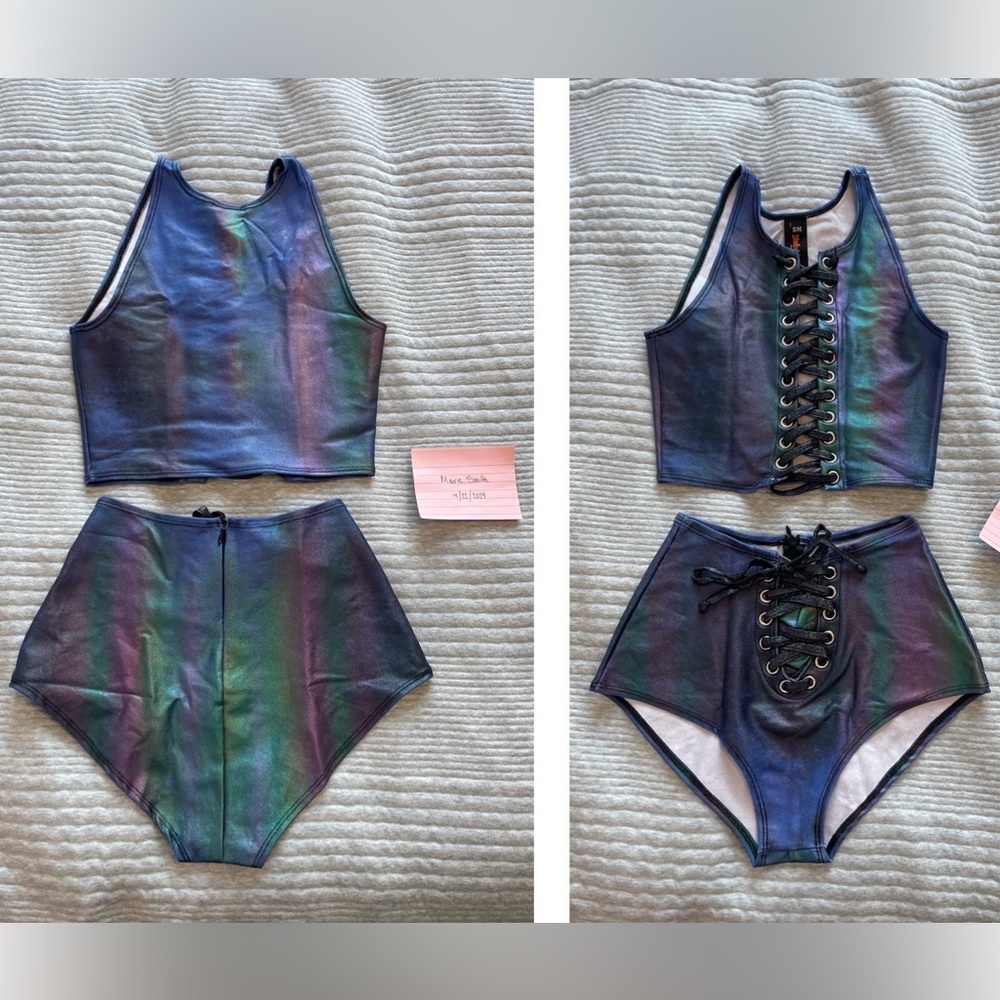 J Valentine Metallic Two Piece Set
